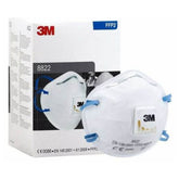 3M 8822 STØVMASKE P2 MED VENTIL, 10 STK